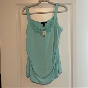 WHBM Blue Tank top size large NWT